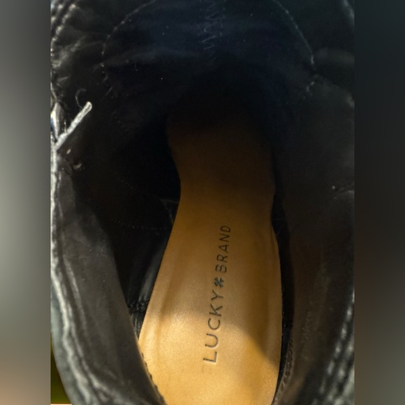 LUCKY Brand Genuine Leather Basel Ankle Bootie Women’s Size 9 Zip sides - Picture 11 of 11